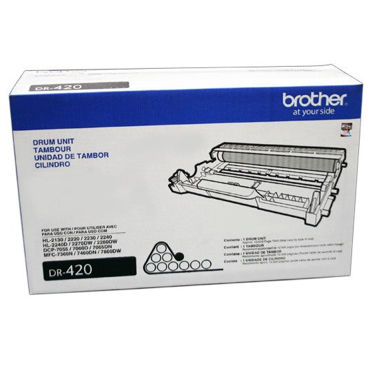 Unidad de Tambor Brother DR420 | Rendimiento 12,000 Páginas, Compatible con Impresoras