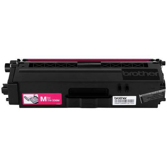 Toner Brother TN336M | Alto Rendimiento 3500 Páginas, Color Magenta