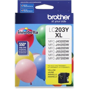 Cartucho de Tinta Brother LC203Y | Amarillo, 550 Páginas