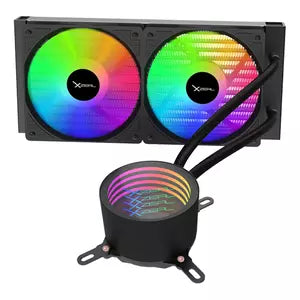 Enfriamiento Líquido Xzeal XZCO410B | 2x120mm, 500-2000RPM, Compatible Intel y AMD