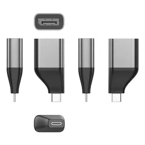Adaptador USB Tipo C BRobotix 6006122 | Macho a Display Port Hembra, Alta Velocidad