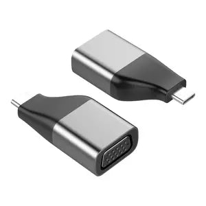 Adaptador USB C BRobotix 6006108 | Macho a SVGA Hembra, Compatible con Proyectores