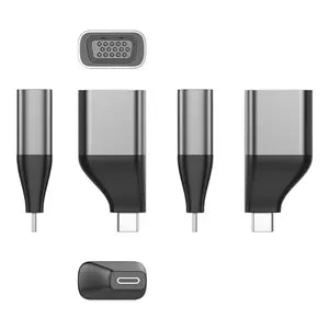 Adaptador USB C BRobotix 6006108 | Macho a SVGA Hembra, Compatible con Proyectores