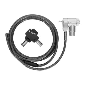 Candado P/laptop 1.8 Mts Universal (por Su Giro Autoajustable) de Llave, para Dispositivos Que Utilizan Una Ranura de Seguridad (slot) de Tipo: K-SLOT / Standard, Nano o Wedge