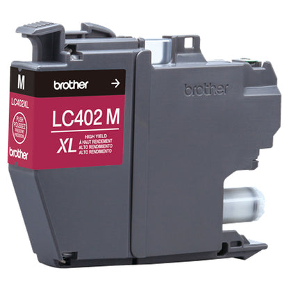 Cartucho de Tinta Brother LC402XLMS | Rendimiento 1500 Páginas, Color Magenta