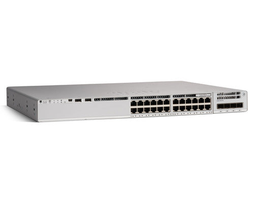 Cisco Switch Catalyst 9200l, 48 Puertos Gigabit Ethernet, Poe+, 4 Puertos Sfp (4x 1g/10g), Network Essentials, Incluye Cable Cab-ta-na, la Suscripción Cisco Dna y el Smartnet Se Adquiren Por