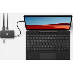 Microsoft USB Tipo C Base de Conexión para Portátil, Tableta, Monitor - 2 X Puertos USB - USB TIPO-C - Red (rj-45) - HDMI - VGA - Cableado