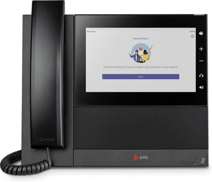 Teléfono de Negocios HP Poly CCX 600 | Compatible con Microsoft Teams, PoE Habilitado