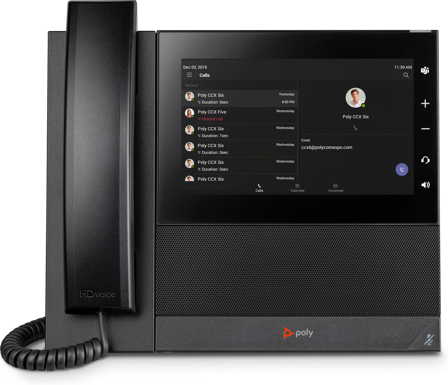 Teléfono de Negocios HP Poly CCX 600 | Compatible con Microsoft Teams, PoE Habilitado