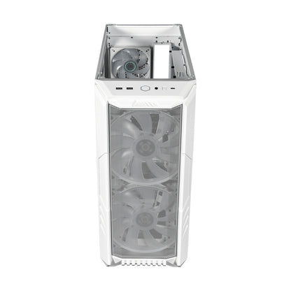 Gabinete Cooler Master Haf 500 Argb Blanco Tg Media Torre Atx