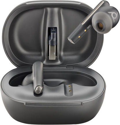 Auriculares Inalámbricos HP Poly Voyager Free 60+ | Adaptador BT700 USB-C, Estuche Táctil de Carga