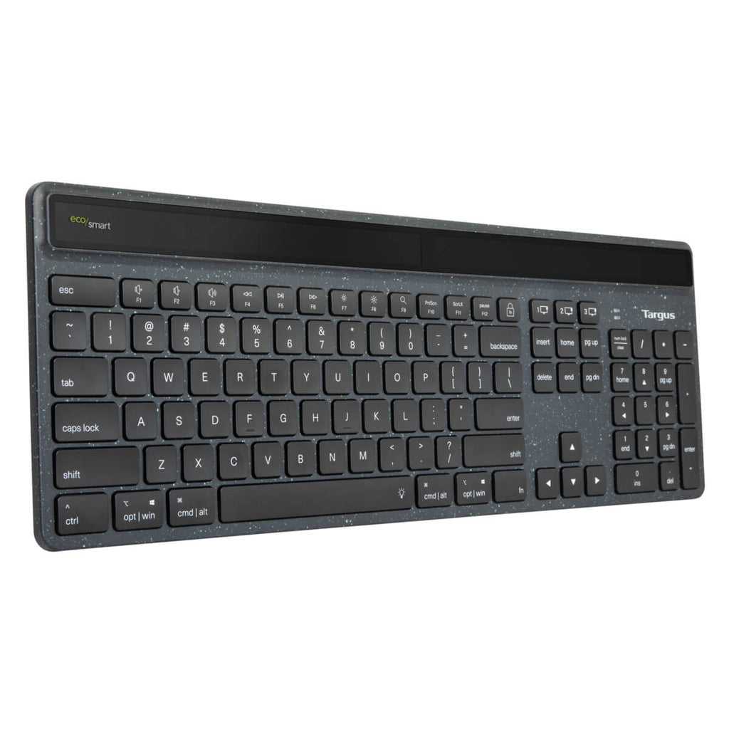 Targus Ecosmart Teclado - Inalámbrico Conectividad - USB Tipo C Interfaz - Español - Negro - Tijeras Llave de Contacto - Bluetooth - 5 - Chromeos, Windows, Macos, Ipados, Ios, Android - Portátil -