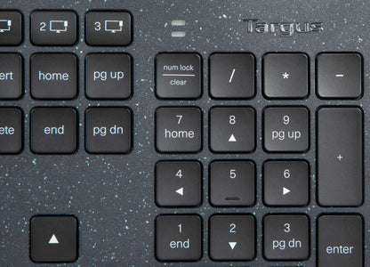 Targus Ecosmart Teclado - Inalámbrico Conectividad - USB Tipo C Interfaz - Español - Negro - Tijeras Llave de Contacto - Bluetooth - 5 - Chromeos, Windows, Macos, Ipados, Ios, Android - Portátil -
