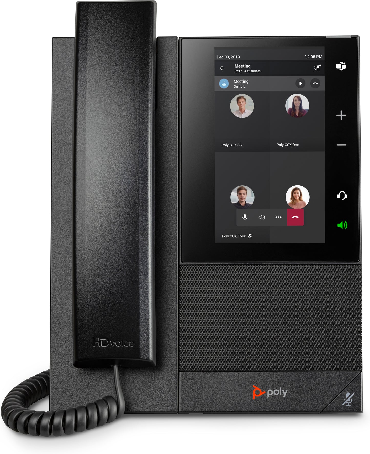 Teléfono de Negocios HP Poly CCX 500 | Compatible con Microsoft Teams, PoE Habilitado