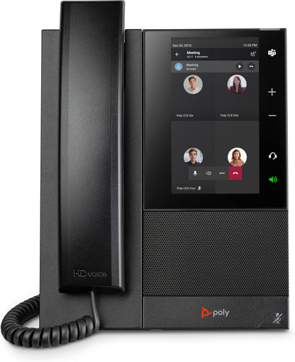 Teléfono de Negocios HP Poly CCX 500 | Compatible con Microsoft Teams, PoE Habilitado