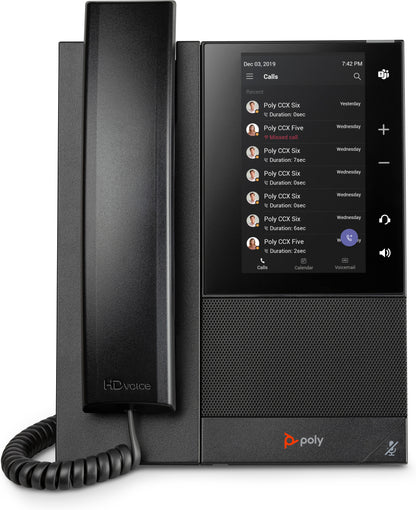 Teléfono de Negocios HP Poly CCX 500 | Compatible con Microsoft Teams, PoE Habilitado
