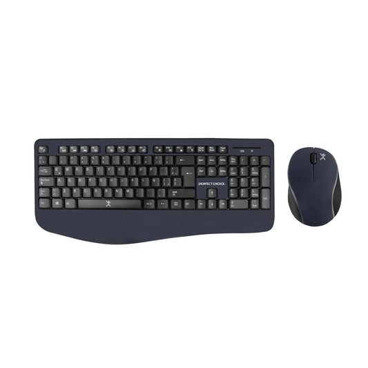 Kit de Teclado y Mouse Inalámbrico Ergonomico Teclas Redondas Black Round | Perfect Choice