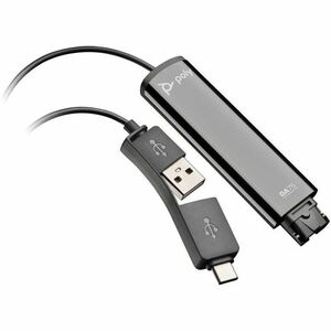 Adaptador HP Poly DA75 USB a QD | Conexión Rápida, Compatible con Dispositivos Audio