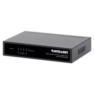 Switch con 5 Puertos Gigabit Alimentado Por Poe, con Transferencia de Poe 4 Puertos Poe Pse, 1 Puerto Poe Pd, IEEE 802.3at/af Power Over Ethernet (poe+/poe), Ethernet de Eficiencia de Energía IEEE