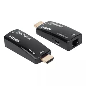 Extensor Video HDMI Intellinet 207539 | 60m Via Cat 5/6, Plástico Negro