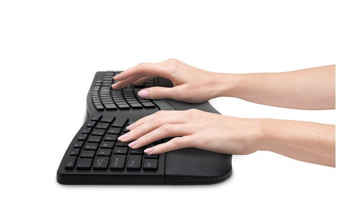 Kensington Pro Fit Ergo Teclado - Inalámbrico Conectividad - Español - Negro - Bluetooth/rf - 4.2 - 2.40GHZ - Aaa Tamaño de Batería Admitida