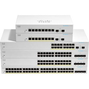 Cisco Switch Cbs220 Administrable Smart Capa 2, 48 Puertos Gigabit Ethernet, Poe+ con 382w Totales, 4 Puertos Sfp (4x1g), el Smartnet Se Adquiere Por Separado