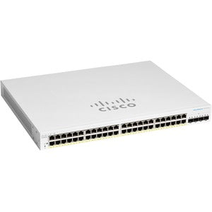 Cisco Switch Cbs220 Administrable Smart Capa 2, 48 Puertos Gigabit Ethernet, Poe+ con 382w Totales, 4 Puertos Sfp (4x1g), el Smartnet Se Adquiere Por Separado