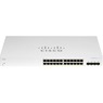 Cisco Switch Cbs220 Administrable Smart Capa 2, 24 Puertos Gigabit Ethernet, Poe+ con 382w Totales, 4 Puertos Sfp (4x1g), el Smartnet Se Adquiere Por Separado