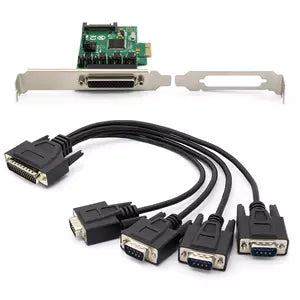 Tarjeta Serial BRobotix 651916 | 4 Puertos, Conexión PCIe