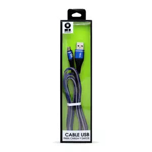 Cable USB V2.0 a Micro B 1.0m Denim Azul