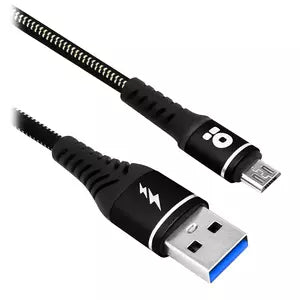 Cable USB BRobotix 6000724 | V2.0, Micro B, 1.0m Denim Negro