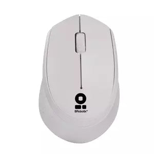 Mouse Inalámbrico BRobotix 6000809 | Color Blanco, Batería Recargable