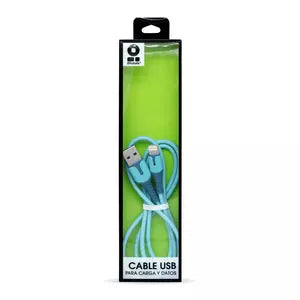 Cable USB V3.0 BRobotix 6001370 | Lightning, 1mt, Azul