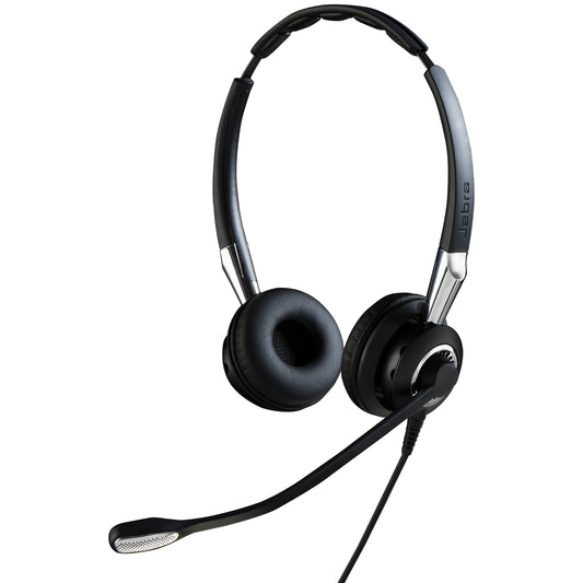 Auriculares Jabra Biz 2400 Ii Qd Cableado Sobre la Cabeza Estéreo - Negro - Binaural - SUPRA-AURAL - Cancelación de Ruido - Desconexión Rápida