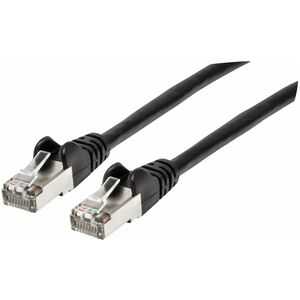 Cable Patch Cat 6a, 2.1m( 7.0f) S/ftp Neg - Cable For Dispositivo de Red, Conmutador, Panel de Conexión, Módem, Router, Enchufe de Pared - 10gbit/s - Cable de Conexión - Apantallado - Oro Conector