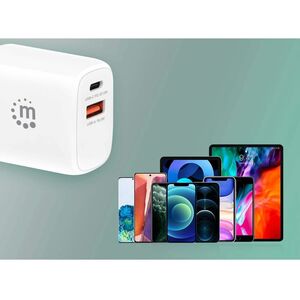 Cargador Pared Intellinet 406291 | USB-C PD 20W, Adaptador Universal