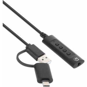 Adaptador de Auriculares Intellinet 153560 | Plástico, Cobre, Compatible con PC, Smartphone, Macbook