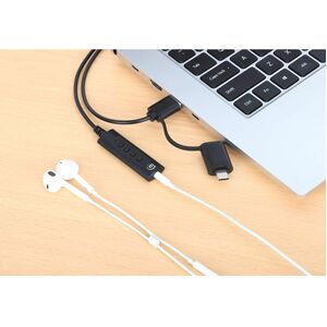 Adaptador de Auriculares Intellinet 153560 | Plástico, Cobre, Compatible con PC, Smartphone, Macbook