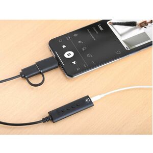 Adaptador de Auriculares Intellinet 153560 | Plástico, Cobre, Compatible con PC, Smartphone, Macbook