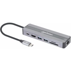 Docking USB-C Intellinet 153928 | 7 Puertos, 4K 3840x2160, RJ-45