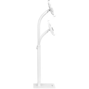 Soporte Tableta de Piso 7.9 a 11" , Antirro - 20.1CM (7.9") a 27.9CM (11") para Pantalla Plana - 1kg Capacidad de Carga - 118.9CM Altura X 3CM Ancho - Suelo - Acero, Plástico - Blanco - para Tableta,
