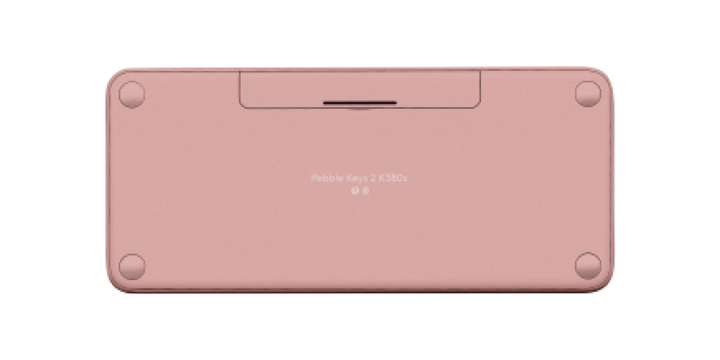 Logitech Pebble Keys 2 K380s Teclado - Inalámbrico Conectividad - USB Interfaz - Español - Rosa - Bluetooth - 10m - de Escritorio, Buscar, Atrás, Emoji, Screen Snipping, Dictado, Multimedia Tecla(s)