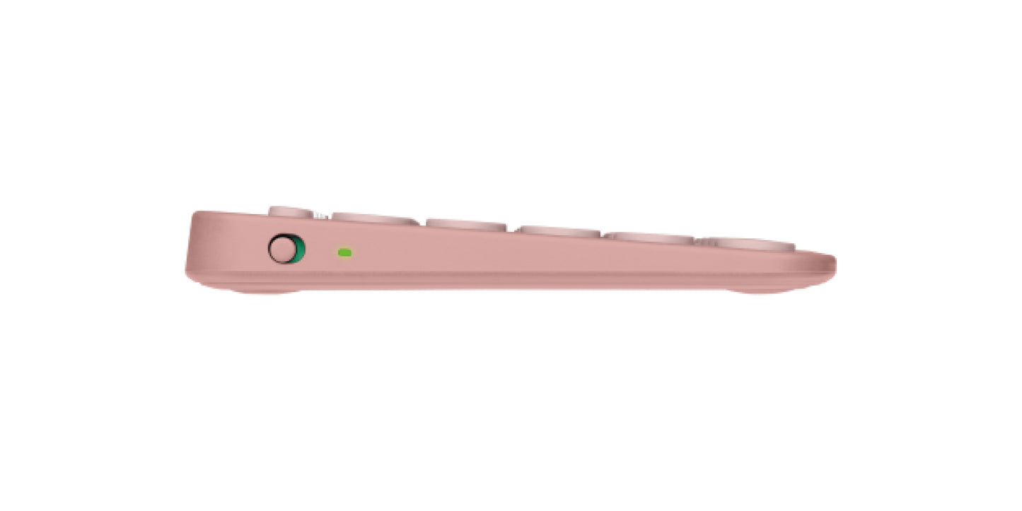 Logitech Pebble Keys 2 K380s Teclado - Inalámbrico Conectividad - USB Interfaz - Español - Rosa - Bluetooth - 10m - de Escritorio, Buscar, Atrás, Emoji, Screen Snipping, Dictado, Multimedia Tecla(s)