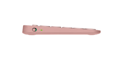 Logitech Pebble Keys 2 K380s Teclado - Inalámbrico Conectividad - USB Interfaz - Español - Rosa - Bluetooth - 10m - de Escritorio, Buscar, Atrás, Emoji, Screen Snipping, Dictado, Multimedia Tecla(s)
