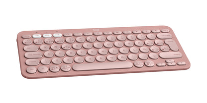Logitech Pebble Keys 2 K380s Teclado - Inalámbrico Conectividad - USB Interfaz - Español - Rosa - Bluetooth - 10m - de Escritorio, Buscar, Atrás, Emoji, Screen Snipping, Dictado, Multimedia Tecla(s)