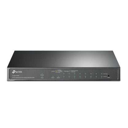 TP-LINK Easysmart TL-SG1210MPE 10 Puertos Gestionable Conmutador Ethernet - Gigabit Ethernet - 10/100/1000base-t, 1000BASE-X - 2 Capa Compatible - Modular - 1 Ranuras Sfp - 7.66w Power Consumption -