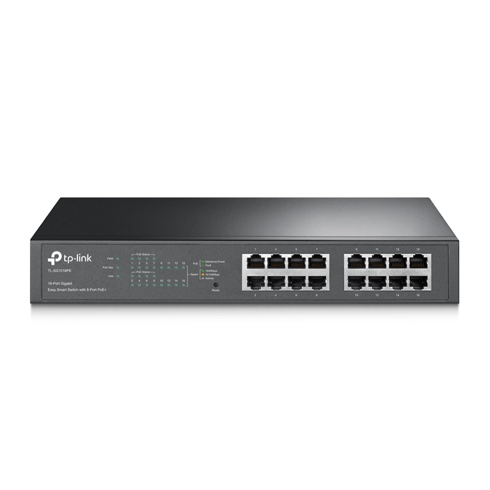 Conmutador TP-Link TL-SG1016PE | 16 Puertos Gigabit, 110W PoE