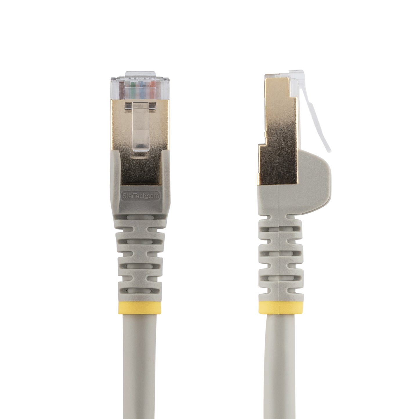 Startech.com Cable de 15CM de Red Ethernet Cat6a Blindado Stp - Gris - Cable For Base de Conexión, Dispositivo de Red, Portátil, Computadora de Escritorio, Hub, Conmutador, Router, Servidor de