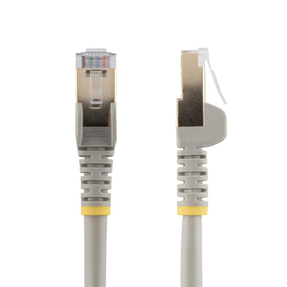 Startech.com Cable de 15CM de Red Ethernet Cat6a Blindado Stp - Gris - Cable For Base de Conexión, Dispositivo de Red, Portátil, Computadora de Escritorio, Hub, Conmutador, Router, Servidor de