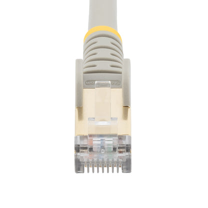 Startech.com Cable de 15CM de Red Ethernet Cat6a Blindado Stp - Gris - Cable For Base de Conexión, Dispositivo de Red, Portátil, Computadora de Escritorio, Hub, Conmutador, Router, Servidor de